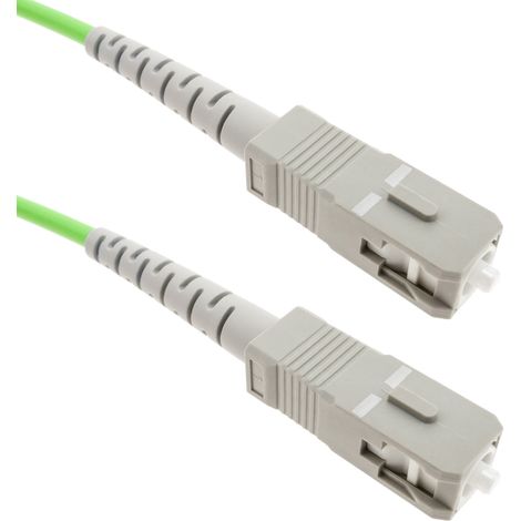 BeMatik - Câble à fibre optique OM5 multimode simplex 50µm/125µm SC/PC à SC/PC 100Gb de 3 m (1/5)