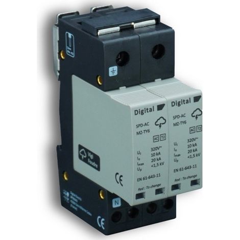 Parafoudre Compact 3Ph+N/Imax 20kA/Type II - Digital electric 08242