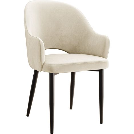 Silla Jackson 116, Negro + Magic Velvet 2250, 87x56x60cm, Tapiz, Metálico, Aglomerado laminado