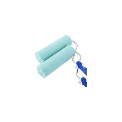 Lot de 2 rouleaux de peinture murale - Grand rouleau de peinture de 225 mm - En microfibre - Pour mur et plafond - Pour peindre des surfaces lisses
