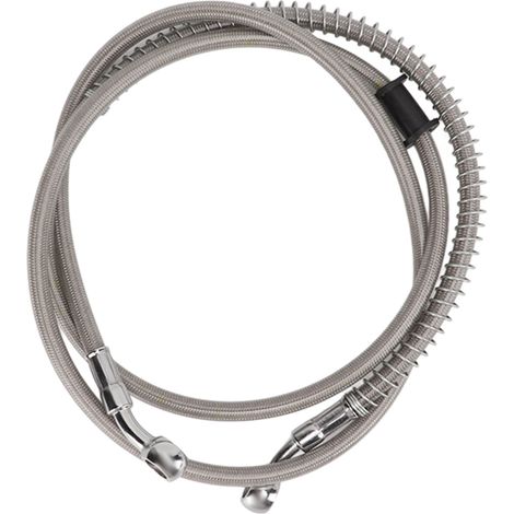 Durite de frein universelle pour moto, âme en acier, matériau PVC, compatible avec l'embrayage, convient à la plupart des motos, facile à installer, 140 cm. (1/5)