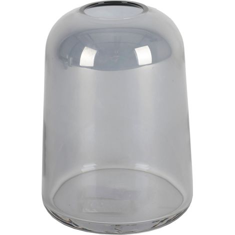 BURI Glasvase grau blau Blumenvase Kugelvase Dekovase Vase Tischdeko Wohnaccessior