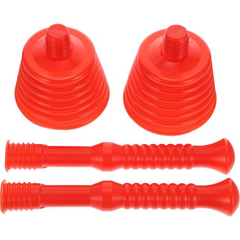 2 pièces Déboucheur Canalisation Caoutchouc Piston Toilettes Pratique pour (1/5)