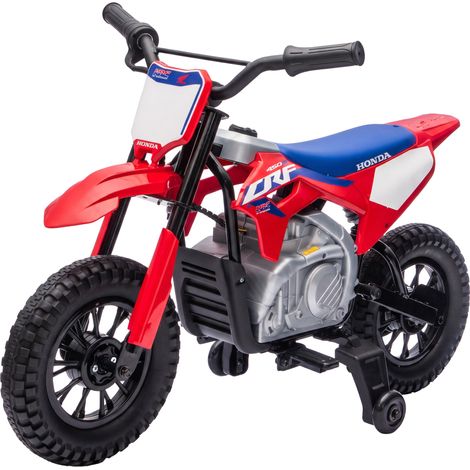 AIYAPLAY Moto Elettrica per Bambini 3-8 Anni Licenza Honda CRF 450R, Rosso (1/5)