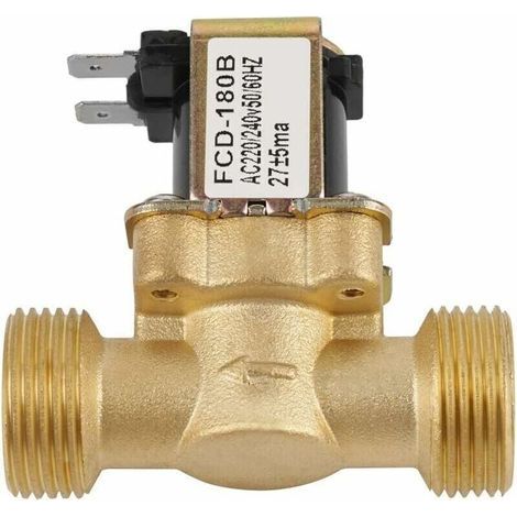 Électrovanne G3/4. Entrée d'eau 2 voies. NF CA. Normalement fermée. 220/240 V FCD-180B (1/4)