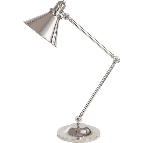 Elstead Provence - 1 Leuchttischlampe aus poliertem Nickel, E27 (1/5)