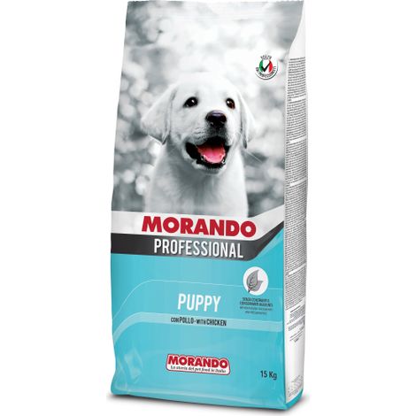 Morando nourriture pour chiots croquettes pour chiens a' base de poulet 15Kg hautement digestible