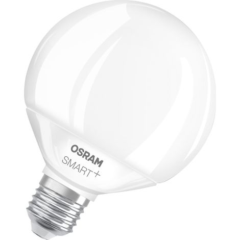 OSRAM Lampe LED  SMART+ Globe 95 E27 Tunable White, dimmable, compatible Matter, WiFi, contrôlable via application et voix, 14 W, 2 700-6 500 K