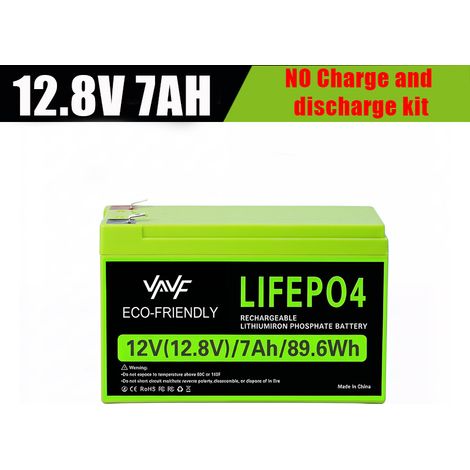 12.8V 7AH Lithium Iron Phosphate Battery with Built-in BMS Protection Board, suitable for RV camping and cyclic charging/discharging. - 12.8V 7AH Battery - 12.8V