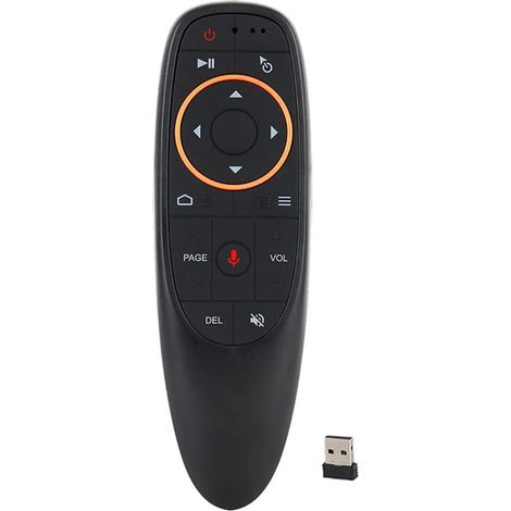 PC-Fernbedienung Air Mouse 2,4-GHz-Funkfernbedienung mit Sprachgyroskopfunktion für Google Android TV Box Smart TV PC HTPC Raspberry Laptop Präsentation