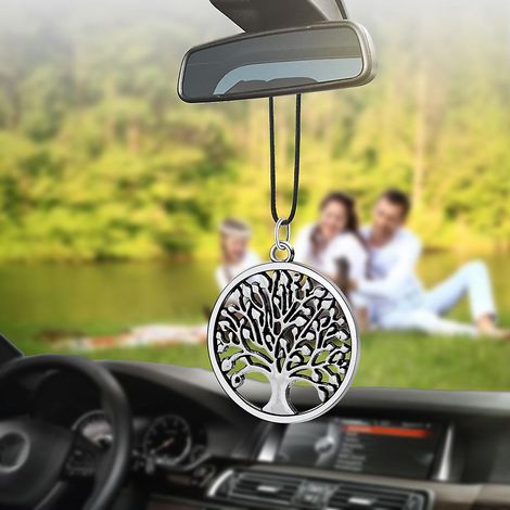 Pendentif rond pour voiture, style arbre joyeux Pepi, décoration pour rétroviseur, ornement suspendu, accessoire intérieur automobile, cadeau (1/5)