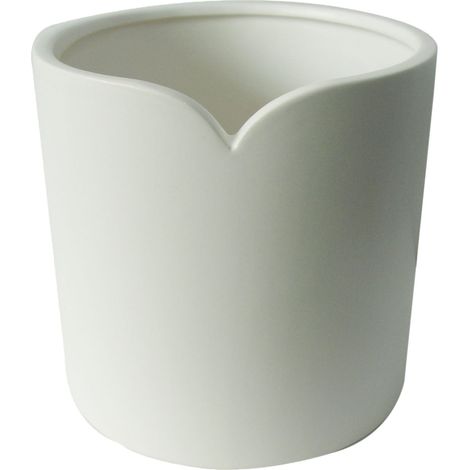 Vimin Box Vaso Caspò Bordo a Forma di Cuore D 13,5 Cm H 12,5 Cm Bianco