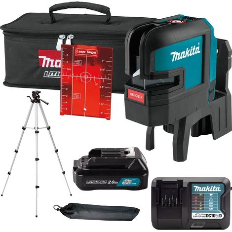 Makita SK106DZ 12v CXT 4 Point Self Level Cross Line Laser Level Tripod +Battery (1/5)