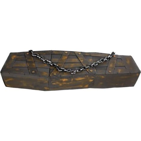 Cercueil - Trusted Shop - Lumineux, Sonore, Mouvement - 160 cm - Multicolore - Décoration Halloween