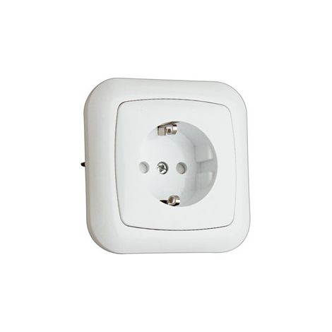 Schuko-Unterputzdose white
