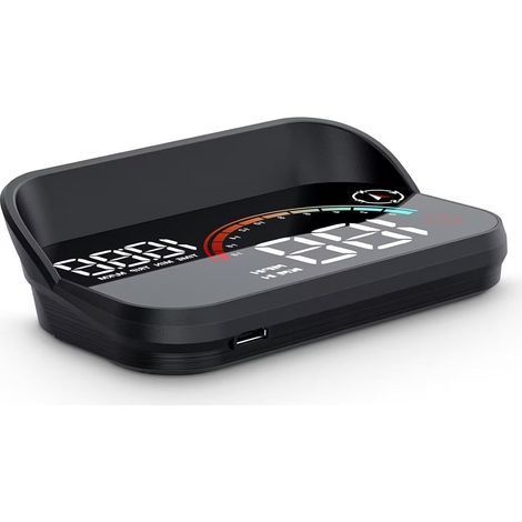 M22 Head Up Display Auto - Compteur de vitesse GPS pour voiture avec affichage numérique (vitesse km/h, temps), universel pour tous les véhicules (1/5)