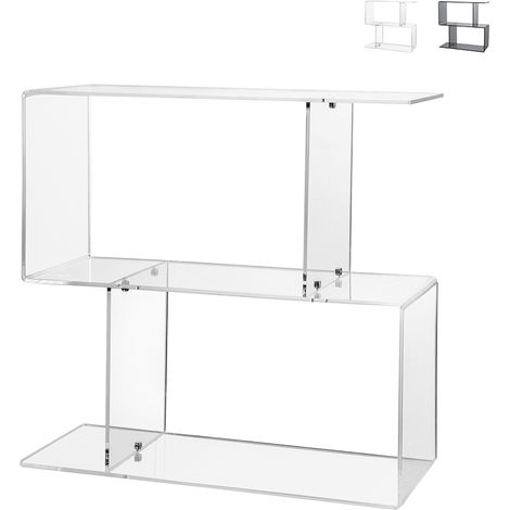 Tavolino mobile in plexiglass trasparente da soggiorno salotto Viceversa - Trasparente