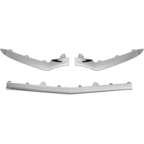 Garniture inférieure de pare-chocs avant chromé brillant de remplacement, 3 pièces, pour mercedes-benz classe E W212 AMG Line Facelift 2014 – 2016 (1/4)