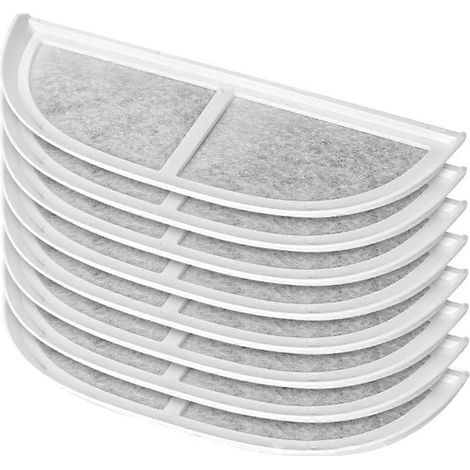 Lot de 8 filtres de rechange pour fontaine à eau pour chat (3 L/105 oz) en acier inoxydable. (1/5)