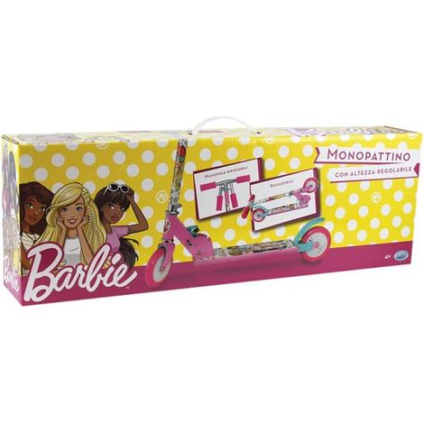 ODS Monopattino Barbie 2 Ruote In Alluminio Pieghevole Con Manubrio Regolabile E Freno Posteriore (1/2)