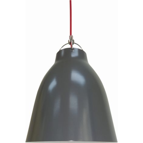 Suspension Candellux Pensilvania métal grise Ø24 cm E27 (1/2)