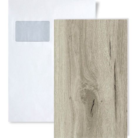 1 PIEZA DE MUESTRA de suelo vinílico SPC de clic Auren Roble decapado gris beige  Muestra de lama con efecto madera aprox. tamaño DIN A5-A4 (1/3)