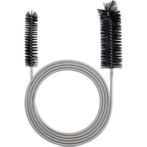 Brosse de nettoyage flexible pour tube d'alimentation - Outil de nettoyage de tuyau - Noir(2M)- (1/4)