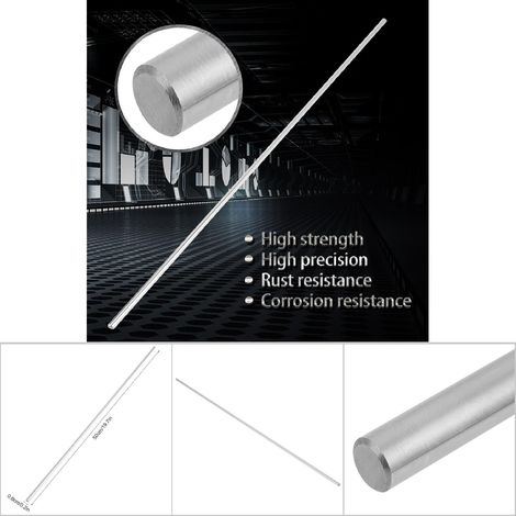 roulement à billes en acier pour rail linéaire cylindrique, tige ronde droite de 6 mm de diamètre (500 mm) (1/5)