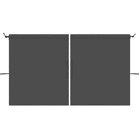 Lot de 2 accessoires de voiture : pare-soleil réfléchissants pour toit ouvrant, rideaux de séparation d'intimité pour voiture, parfaits pour le camping et les voyages.-134X78X2CM-Black (1/2)