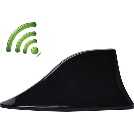 Antenne de Voiture D'aileron de Requin, Antenne Radio Voiture Universelle Antenne Amplificateur avec Base Adhésive Étanche pour Auto SUV Camion Van par (1/5)