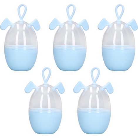 Boîte de rangement pour éponges de beauté en forme d'animal de compagnie de dessin animé, boîte portable à suspendre avec élastique, étui de rangement pour accessoires pour cheveux, rangement pour hou (1/5)