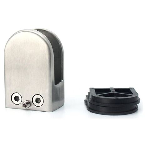 Edelstahl-Glasklemmen (4/8 Stück), verstellbarer Flachrückseiten-Glashalter für 15-20 mm Glas (4 Stück) (1/4)