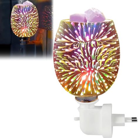 Lampe chauffe‑bougie – Verre – Salle de séjour et chambre – Ambiance – Fonte de cire (1/5)