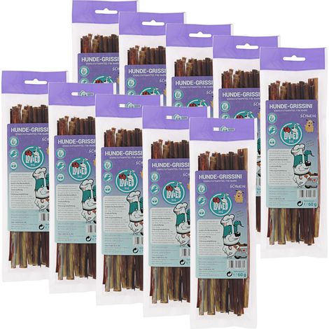 Lov&Ed Hunde-Grissini, 10x 60 g - Kausnack mit Schwein (1/2)