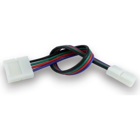 Conector rápido para tiras LED RGB de 10 mm, cinta-cable-cinta
