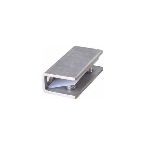 Lot de 2 pinces de fixation pour porte de douche en verre, inox, 8‑12 mm – (1/5)