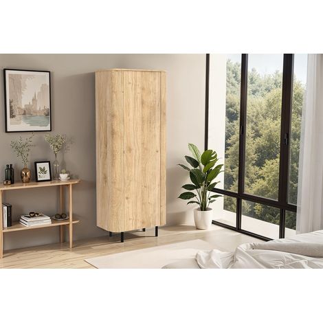 Buffet haut contemporain 80 cm chêne cadiz Marley (1/5)