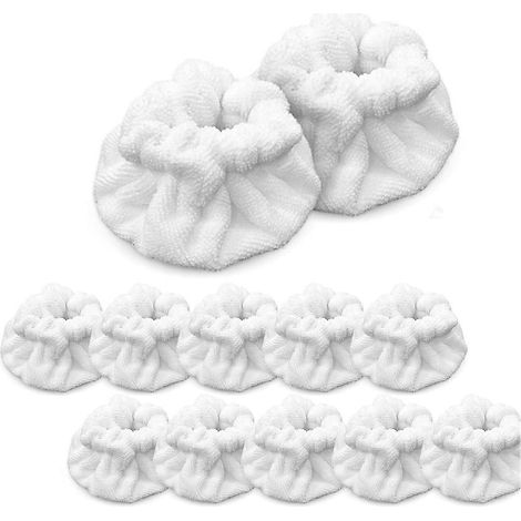 12er-Pack Dreieck-Dampfhauben-Reinigungstücher für Dupray / Wagner Universal-Dampfreiniger-Wischmopppads (1/5)