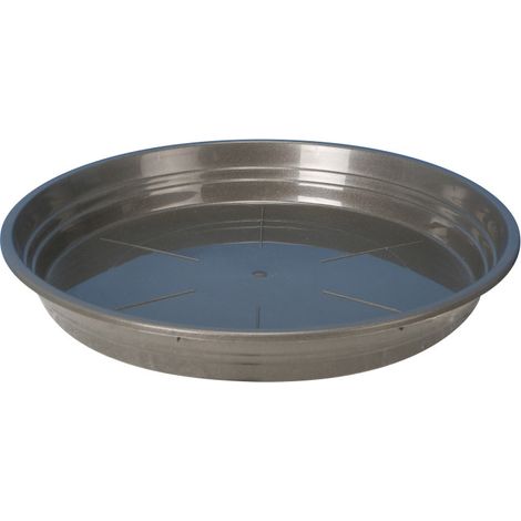 Soucoupe Ronde D34,5cm - H4,4cm - Gris - Fabrication Française - Livraison gratuite (1/2)