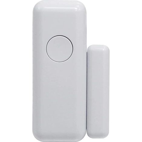 pezzi - Sensore per porta - Sensore per finestra - Sistema di allarme wireless - Rilevamento apertura magnetica - Per casa e appartamento - Bianco - 5x2x1cm (1/2)
