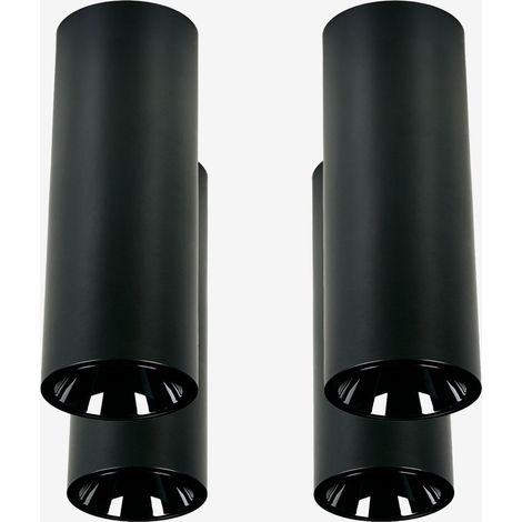 Pack da 4 applique da soffitto LED a superficie rotondi Ø7,2 cm in alluminio Luisiana SKLUM (1/5)