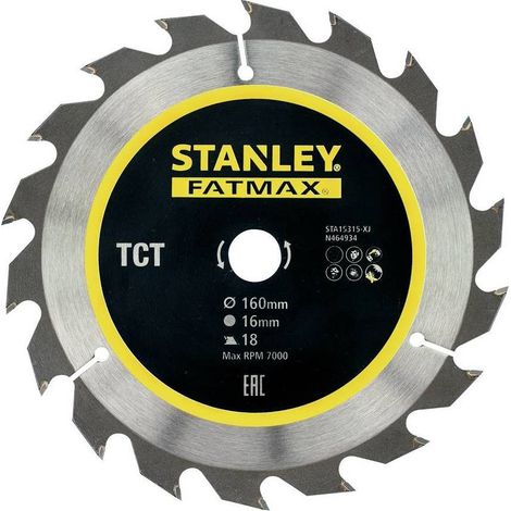 Stanley Accesorios Sta15315- XJ Hoja Tct 160 x 16 x 18 Dientes (1/3)
