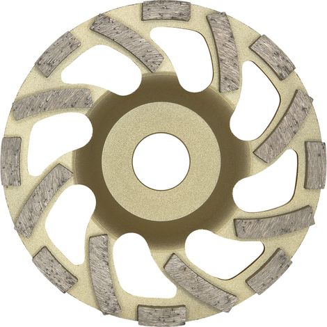 DIEWE Diamant Trockenschleifteller New Fan Cup Gold 125 x 22 x 22.23 mm (1/4)