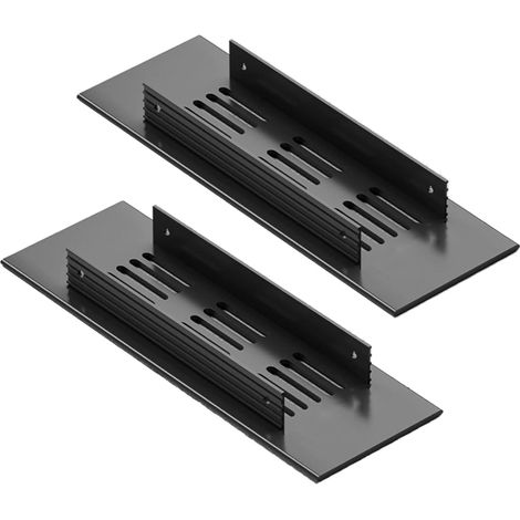 2 Pièces Grille d'aération en Aluminium, Grille Aeration Rectangulaires Couvercle de Bouche d'aération Décorative avec Vis pour Cuisine Salon Placards chambres à Coucher et Portes Meuble à Chaussures (1/5)