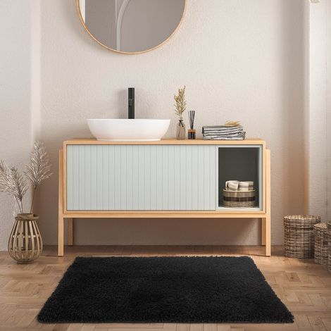 Tapis de bain Sky Soft Polyester Noir 50 x 80 cm