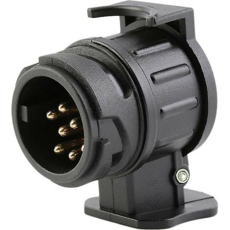 Adaptateur électrique pour remorque, convertisseur de prise 13 broches vers 7 broches, prise étanche pour caravane (1/5)