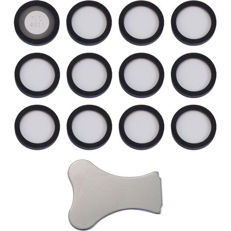 Set mit 12 Ultraschall-Keramik-Nebelscheiben für Luftbefeuchterräume, Wandler mit Kappenwerkzeug (1/4)