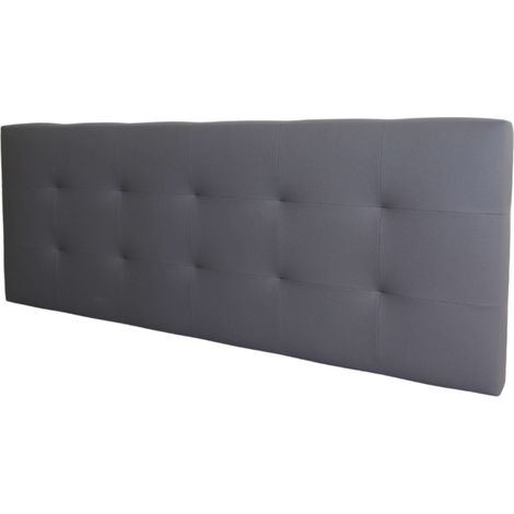 Cabecero Margot Cama Matrimonio de Polipiel Gris 166x62
