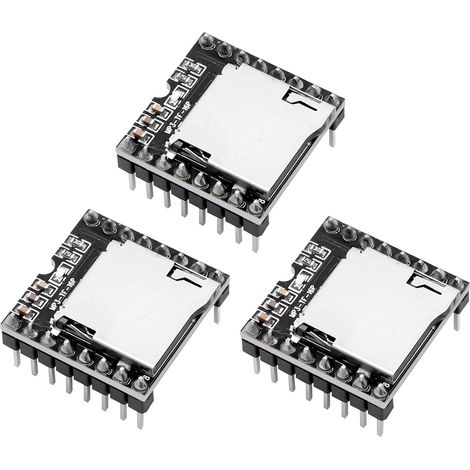 Module Lecteur MP3 3 unités, Sortie DAC 24 Bits, Amplificateur 3W, Compatible Carte TF et USB, Pour Arduino Robot et Domotique (1/5)