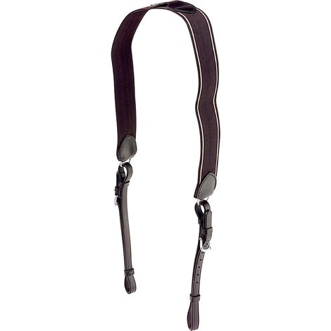 marrone - Plastron élastique en cuir allemand de qualité